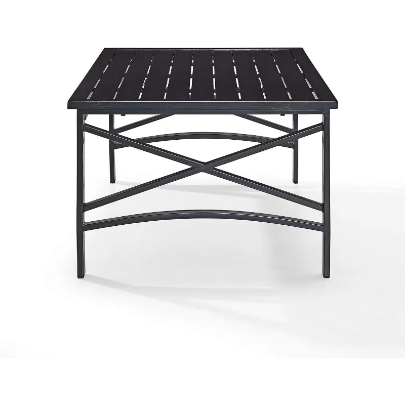 Mesa De Café De Metal Exterior Crosley, CO6207-WH, Kaplan Móveis