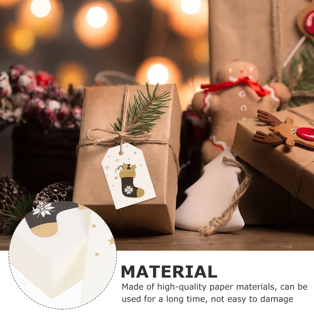 علامة عيد الميلاد المرجعية بطاقة عيد الميلاد DIY. علامة عيد الميلاد الصغيرة