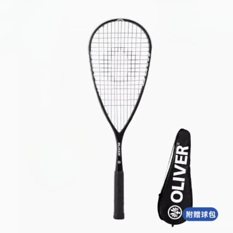 Racchetta da squash in carbonio con cordino - Borsa da squash inclusa, accessori per allenamento professionale, racchetta da squash ad alte