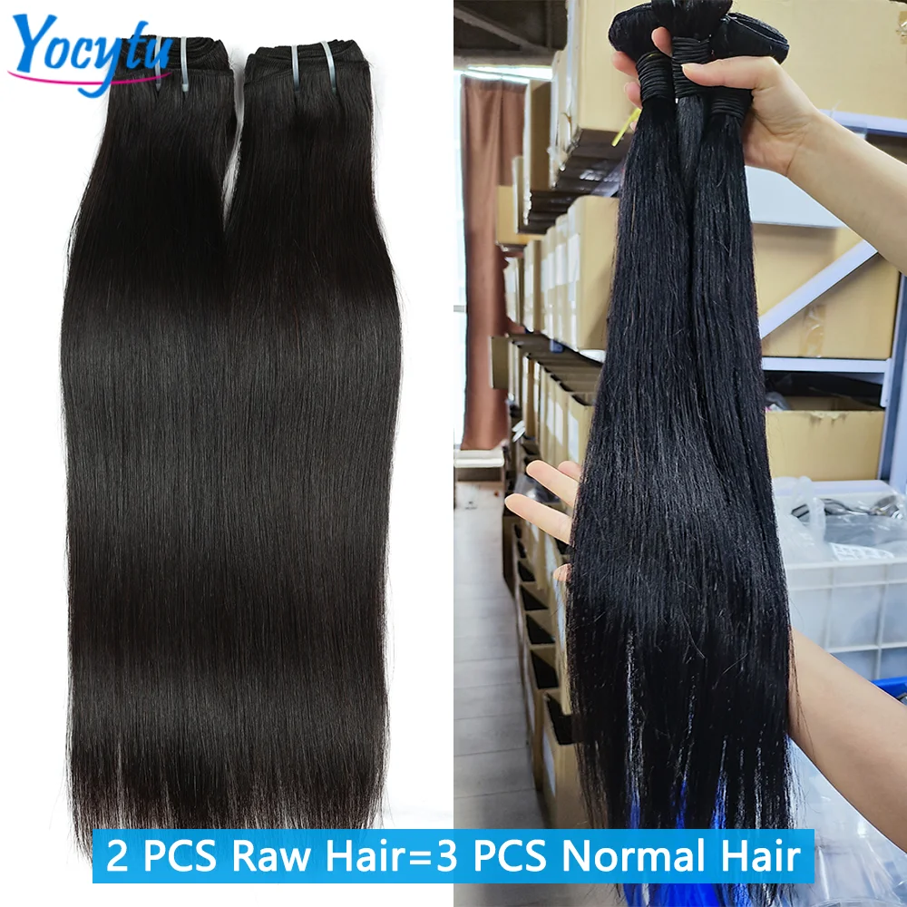 YOCYTU Doppelt Gezogen Gerade Menschliches Haar Bundles 20 Zoll Vietnamesisches Menschenhaar 15A Top Qualität Gerade Bundles 100 % Echthaar – Detail 7