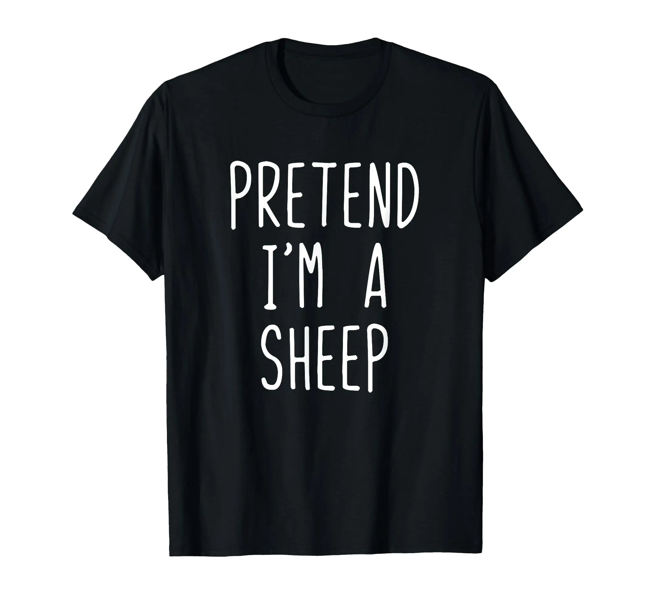 Pretend I'm A Sheep Costume Halloween Lazy Easy Classic Logo T Shirt and Stickers, Unisex Adult T Shirt Collection