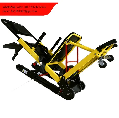 

Folding Stair Climbing Hydraulic Electric Aluminum Alloy Wheelchair 160kg Load Capacity DanSong DS-010 Model Lithium Battery