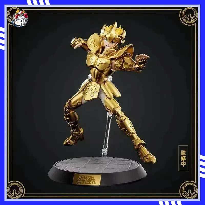 In Stock BLK Saint Seiya Assembled Model Scorpio Aries Leo Transcendence Edition Comic Edition Action Figure with Base 15cm Gift