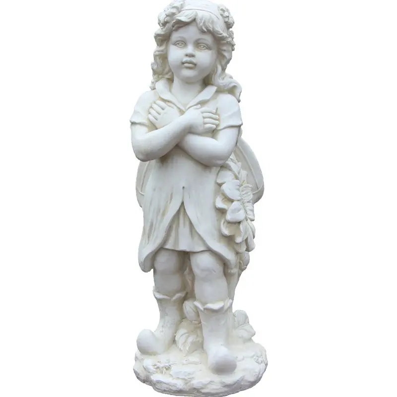 European style home garden courtyard flower fairy girl three-dimensional angel sculpture home decoration