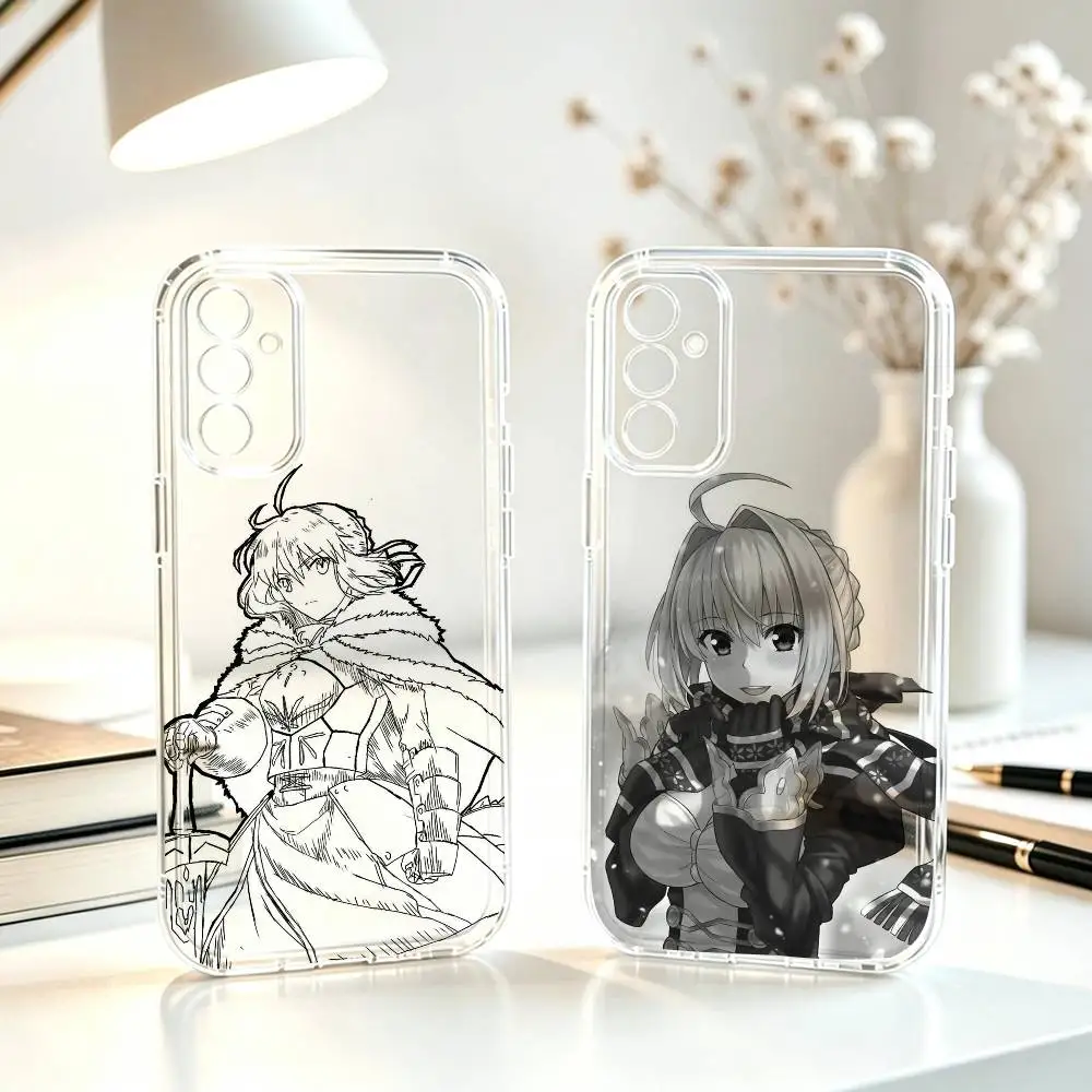 Funda de teléfono Fate Extella Nero Claudius, bonita funda transparente de silicona suave para SamsungA10,12,20,21S,30,31,40,50,51,52,70,71