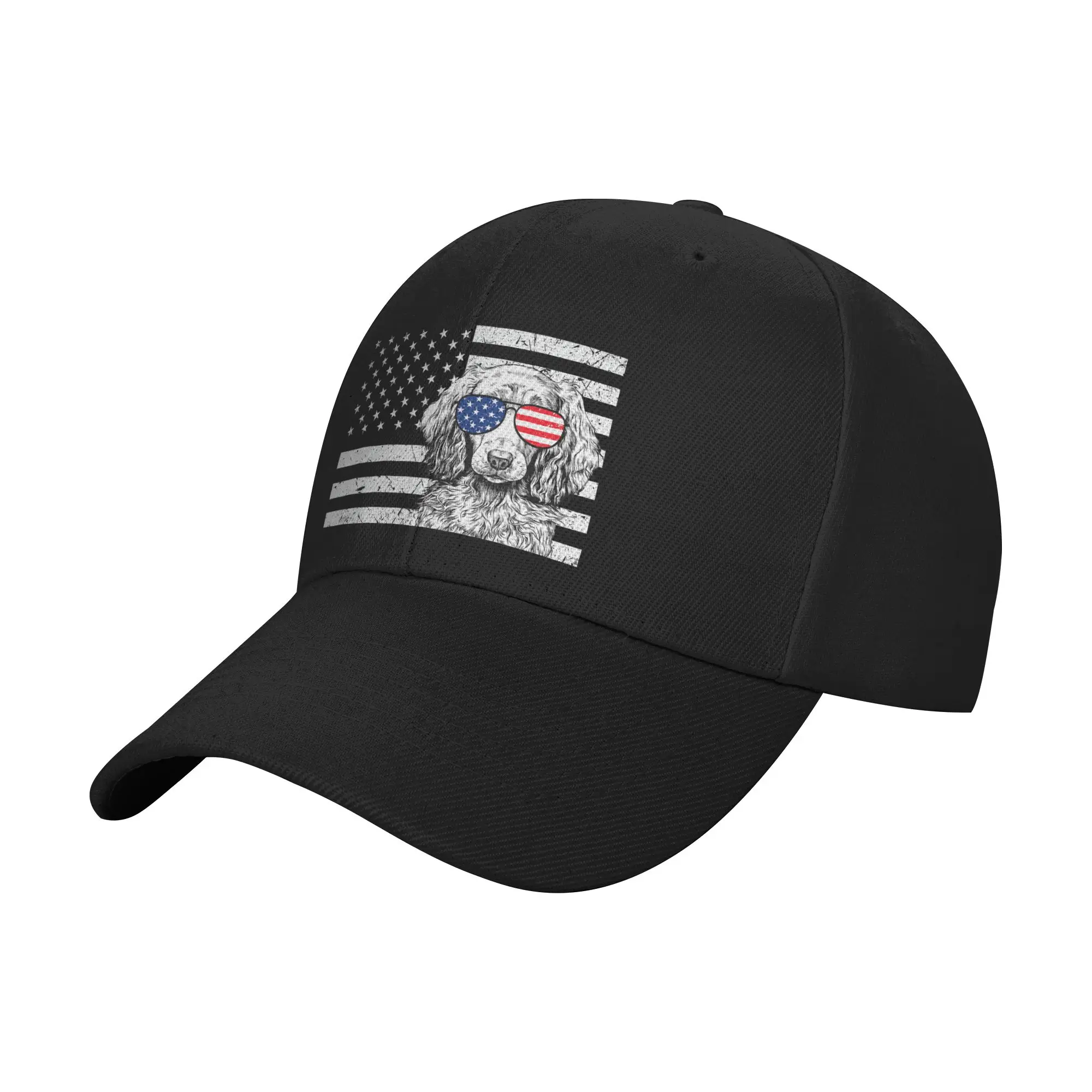 Summer Dachshund Weiner Dog 4th of July US American Flag Patriotic Baseball Cap  Tennis Skate Sun Hat Unisex  Baseball Caps