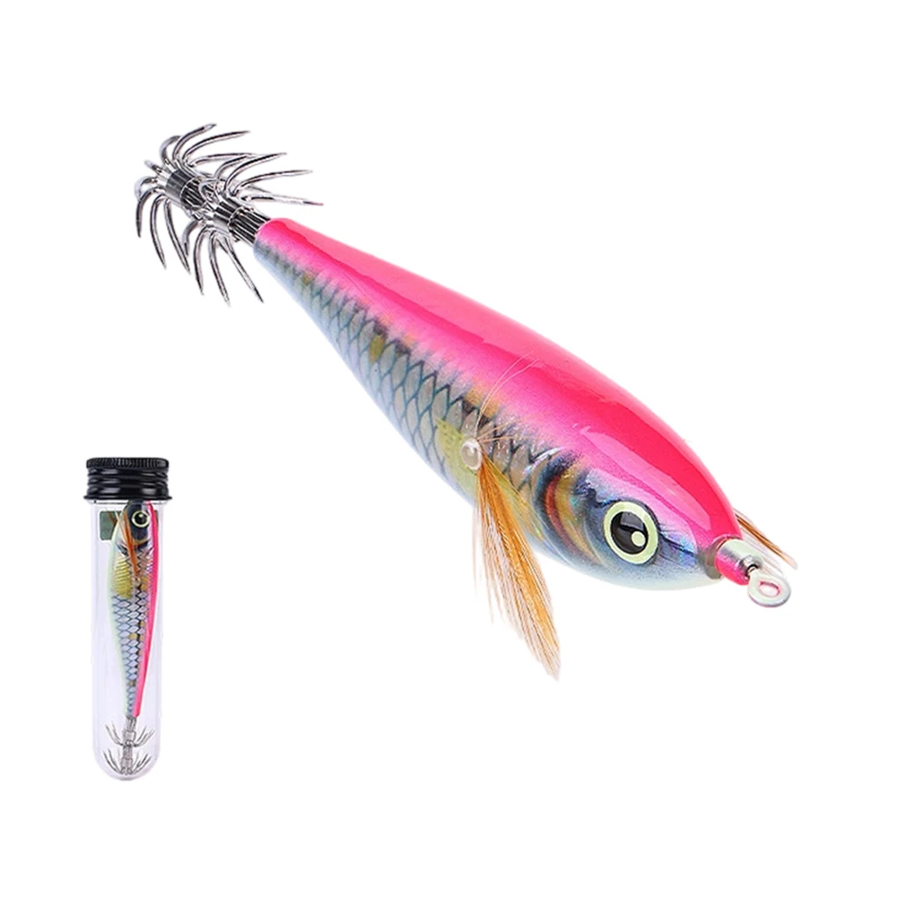 Fishing Lure Octopus Fishing Lure Pink,green,red,purple,orange Squid Fishing Lure Balanced Center Of Gravity Stable Swing Action