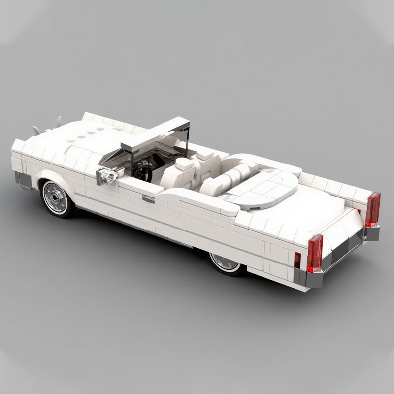 305pcs MOC Boss Hogg S Cadillac De Ville City Champions Model Building Blocks Bookshelf Decor, Home Decor For Kids Holiday Gift