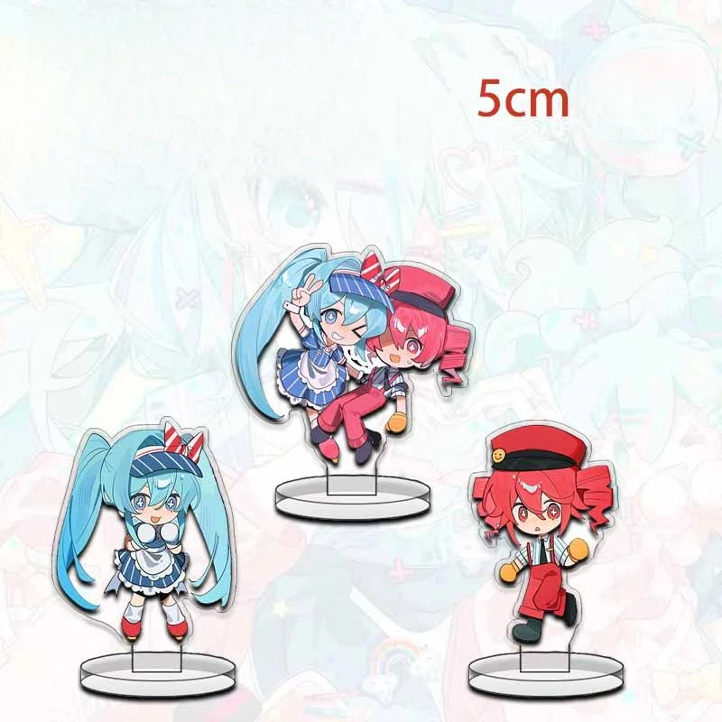 

New Project Diva Acrylic Stand Figure Kasane Teto Anime Peripheral Cartoon Q-version Desktop Ornament