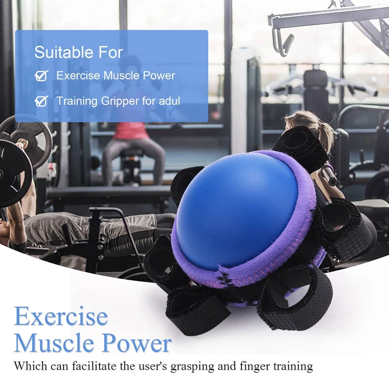 Top!-Hand Grip PU Ball Finger Practice Hemiplegia Exercise Muscle Power Rubber Rehabilitation Training Gripper