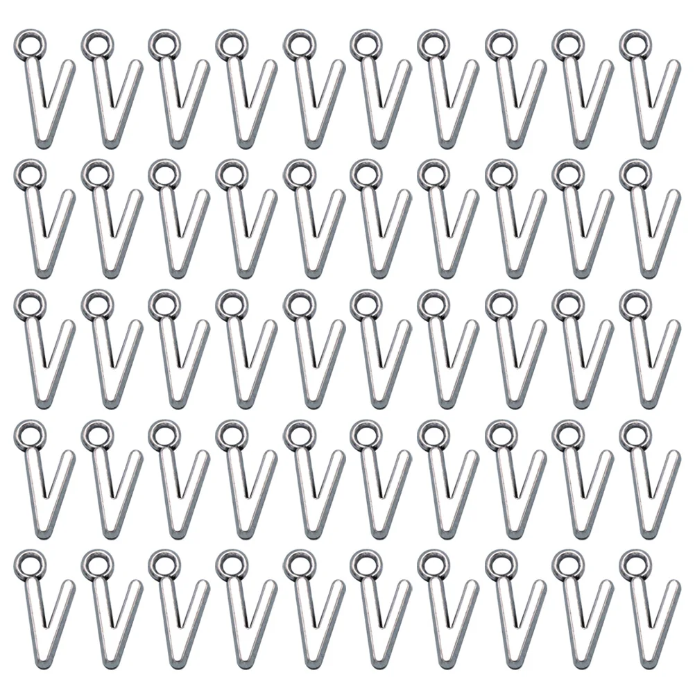 

Jewelry Charms Letter Heallilly Letters for Making Silver Bulk Miniature Metal Alphabet Tiny Pendant