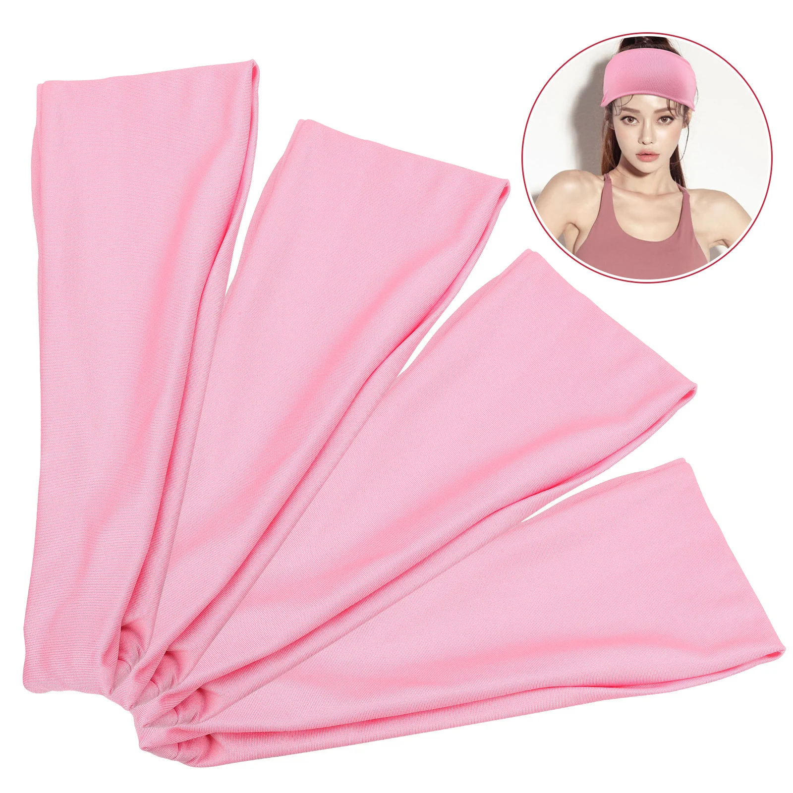 

4Pcs Running Headbands Anti-Slip Moisture Wicking Sweatbands Lightweight Fitness Sports Hair Bands for Women Yoga Basketball