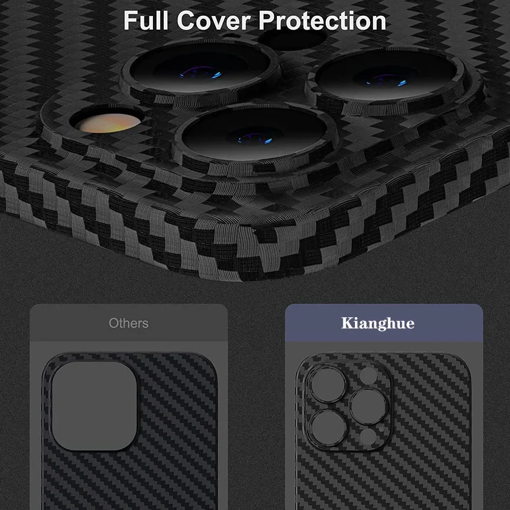 0.3mm Ultra Thin Case On For iPhone 14 13 12 Mini 11 Pro Max XR X XS Max 6 6S 7 8 Plus SE Carbon Fiber Frosted Hard Shell Cover