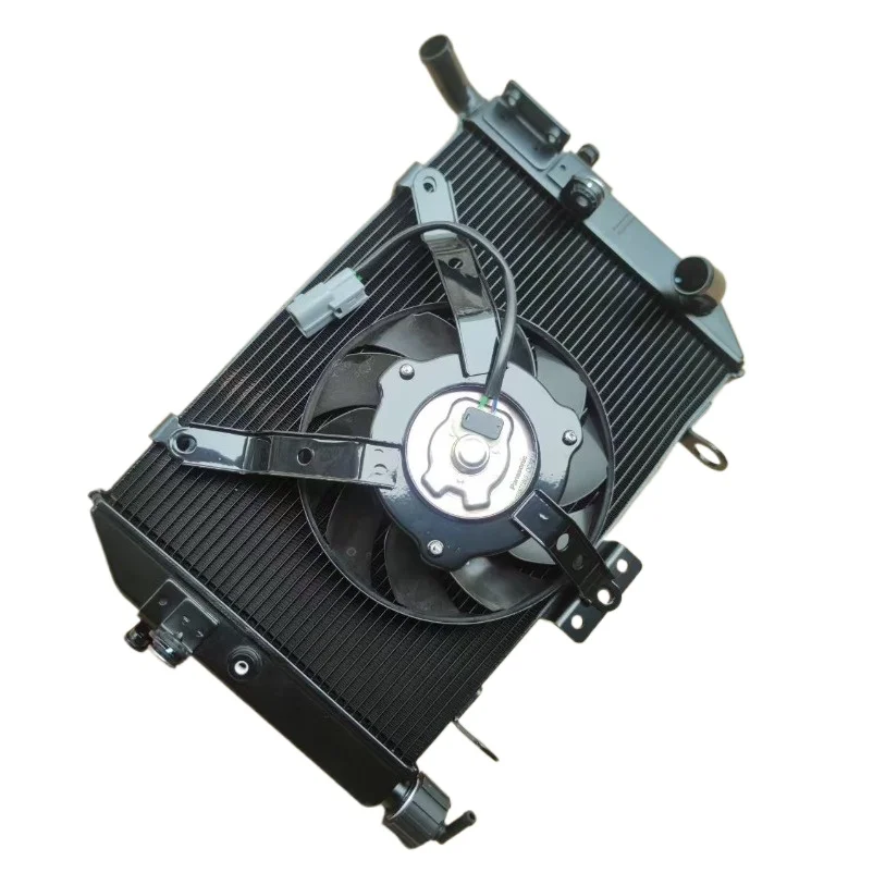 For CFMOTO Motorcycle Accessories675NK Radiator Fan Combination Antifreeze Coolant Tank Water Tank Assembly
