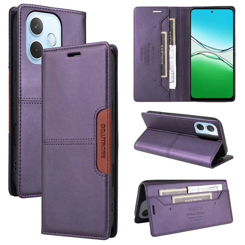 حافظة جلدية مضادة للسرقة لهاتف OPPO A5 Pro 4G 5G Coque لهاتف A3 A3X OPPOA5 OPPOA3 Coque محفظة فاخرة حافظات هاتف مغناطيسية