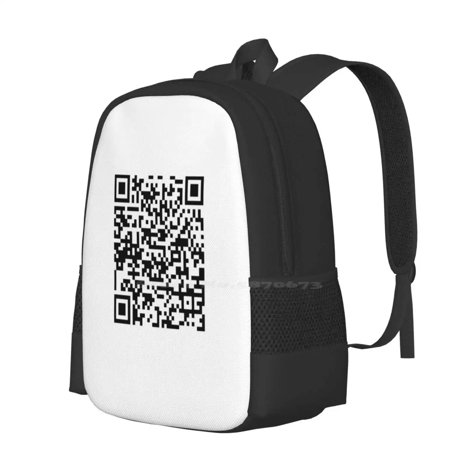 Qr Have A Nice Day Backpacks For School Teenagers Girls Travel Bags Qr Code Nice Day Greetings Smile