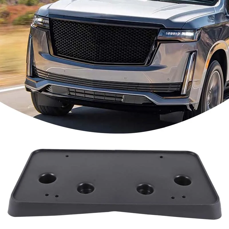 Front License Plate Holder Replace GM1068239 84378315 License Plate Frame For Cadillac Escalade ESV T1XX 2021-2023 US Version