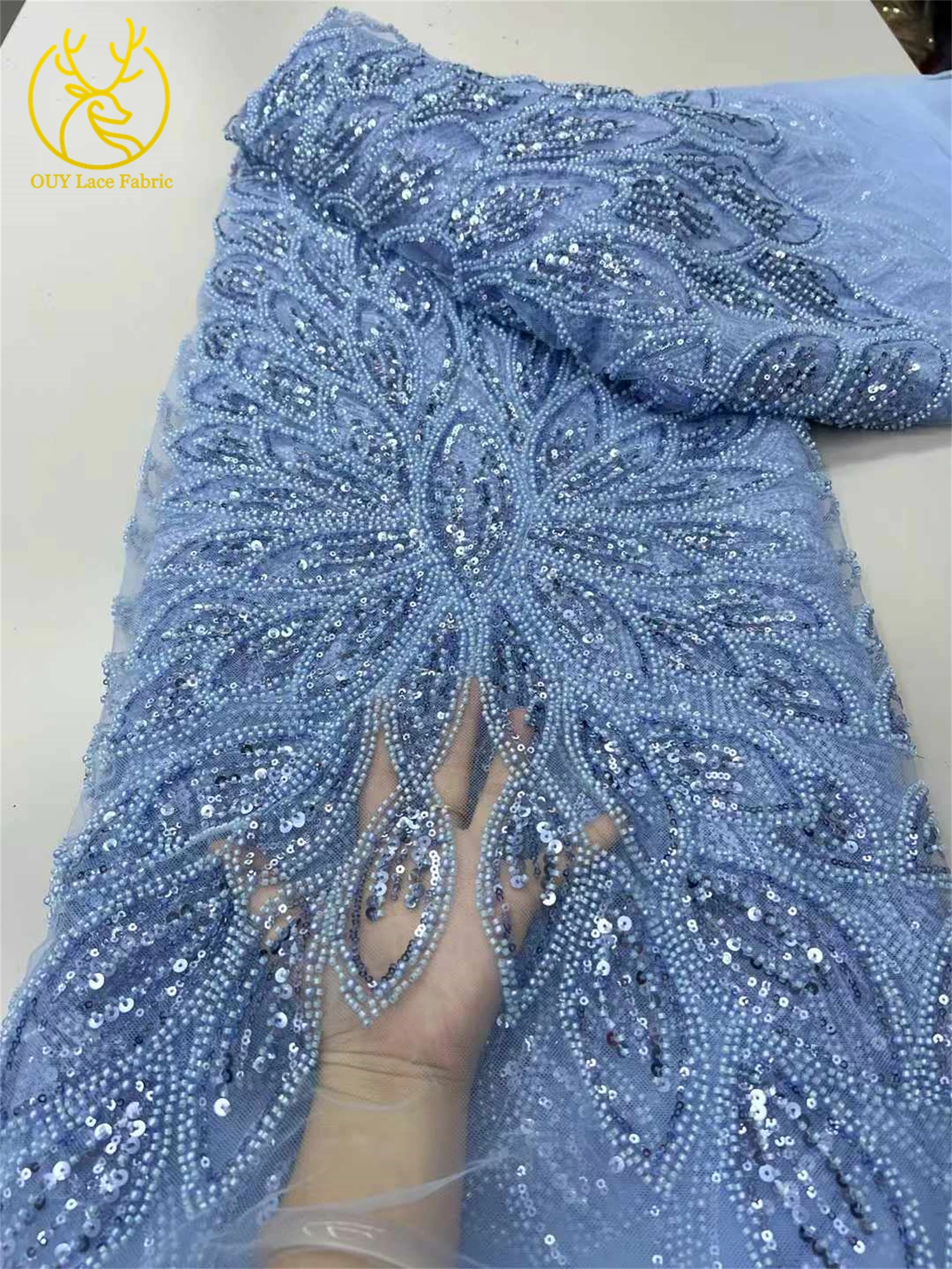 الموضة الأفريقية مطرز أقمشة الدانتيل 2025 تول الدانتيل الفرنسية النيجيري العريس الترتر أقمشة الدانتيل لخياطة فستان حفلات الزفاف