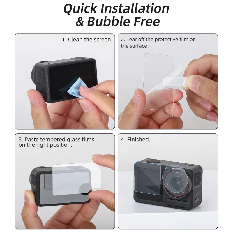 Beschermfolie Dunne High Definition-beschermfolie voor Action 5Pro-cameralens