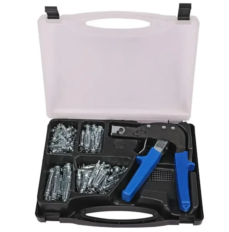 Wall Anchor Setting Tool with 72pcs Molly Bolt Hollow Drive Wall Anchor Screws Assortment Kit Heavy Duty Plasterboard Fixing
