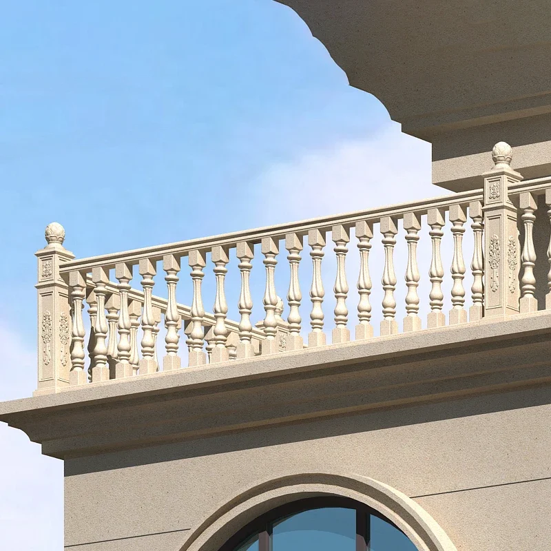 Roman Column Mold Cast-in-place 94 High Railing Guardrail Stair Handrail Mold Cement Column Model Fence Balcony Durable Models N