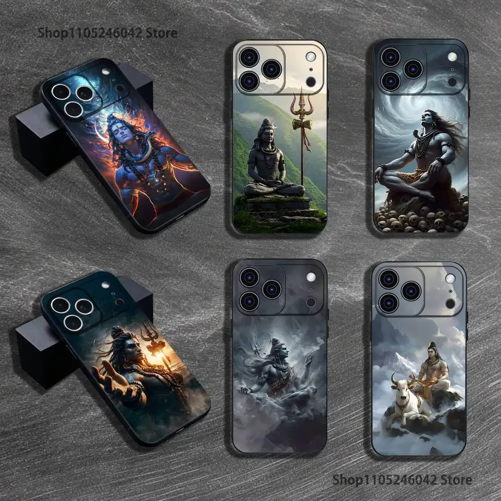 

Lord Shiva Mahadev Of India Phone Case For iPhone 17,16,15,14,13,12,11,Pro,XS,Max,XR,Plus,E,SE4,Mini Black Soft Cover