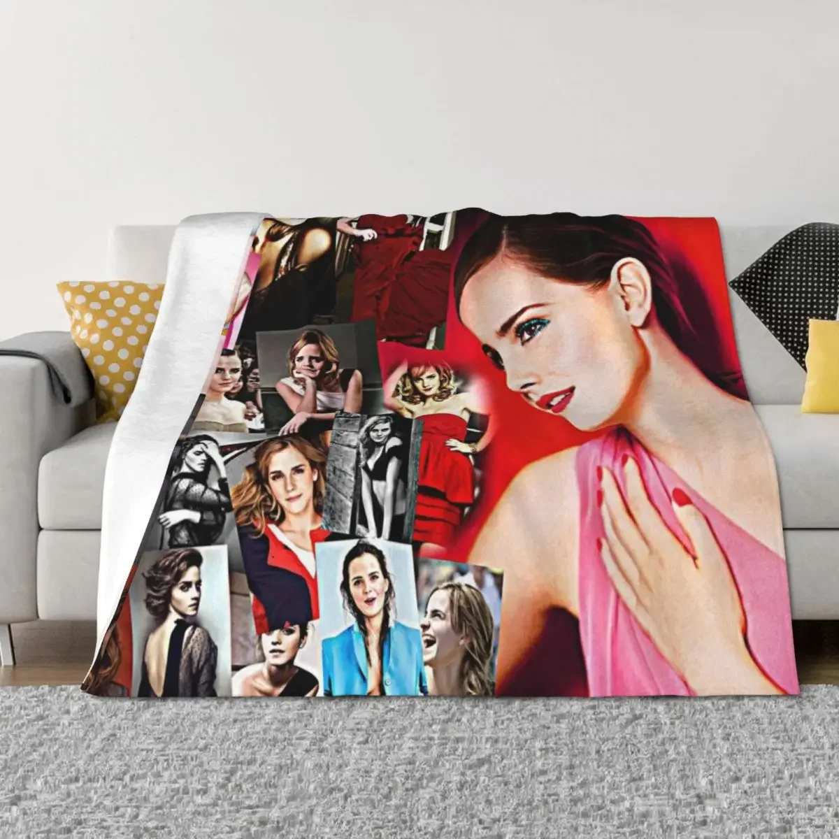 ايما واتسون رمي بطانية ديكور أريكة كيس النوم تتحرك بطانيات الهالوين #2