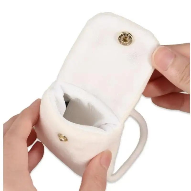 Nueva cartera Miffy japonesa Kawaii de dibujos animados de felpa Miffy mochila en forma de pequeño colgante bolsa para auriculares llavero bolsa de almacenamiento de joyería