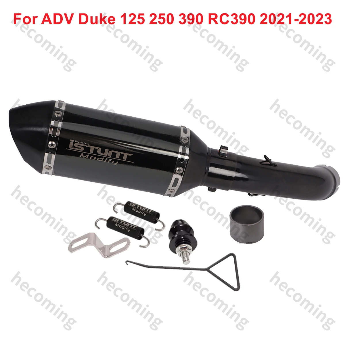 Motorcycle Exhaust Pipe Muffler Slip On 51mm Modified For RC390 DUKE 250 390 ADV 2021 2022 2023