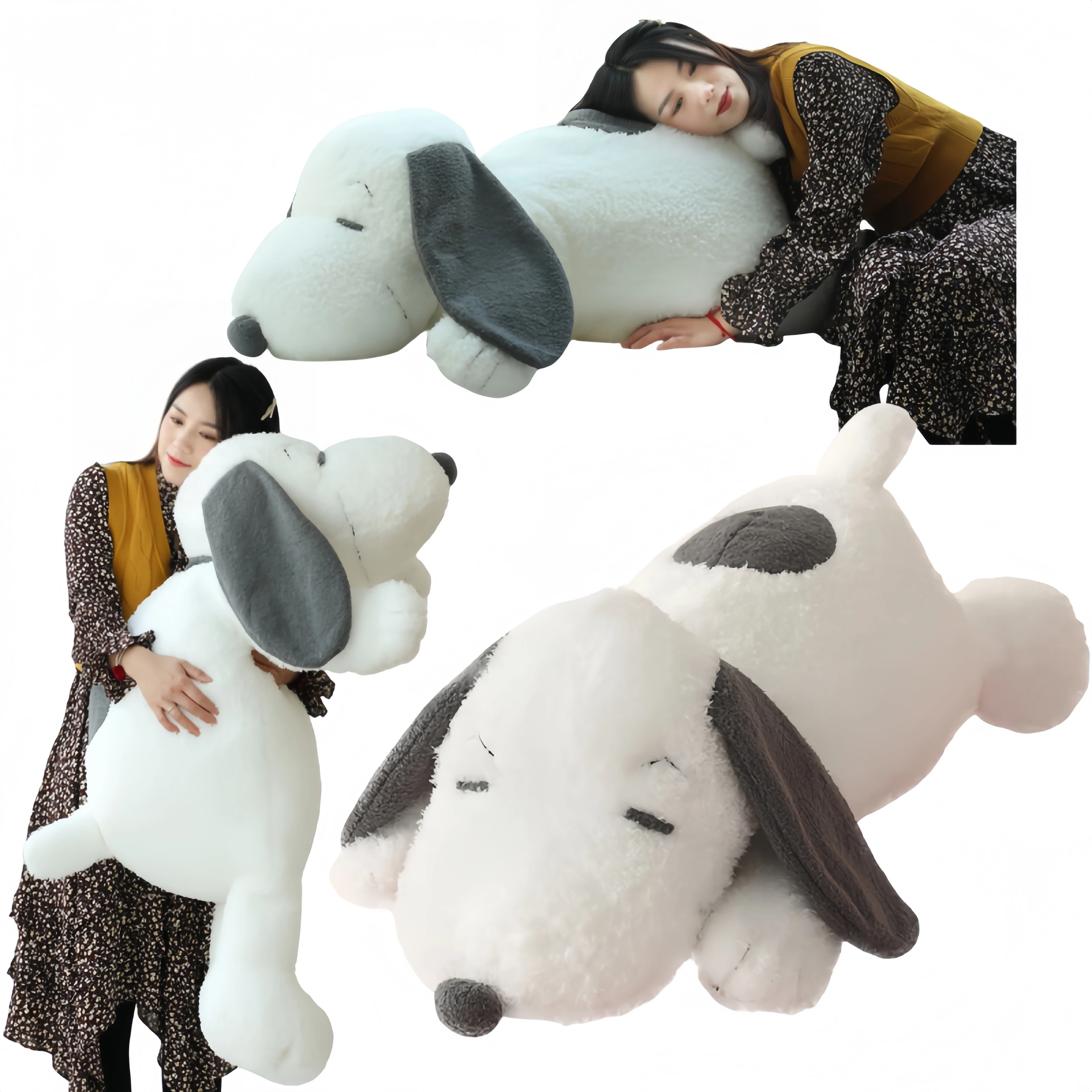 

Big Size Snoopy Plushies Cartoon Cute Snoopy Plush Toy Pillow Sofa Back Plush Doll Gifts For Children