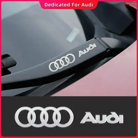 자동차 2025 아우디 금속 엠블럼에 대한 뜨거운 A8 자동 장식 데칼 아우디 S 라인 RS S3 S4 S5 S6 S8 R에 대한 반사 자동차 창 와이퍼 스티커