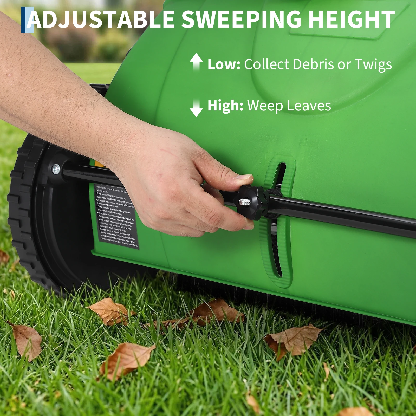 21 Inch Push Lawn Sweeper Manu - огляд і ціна Floor Scrubber Machine Walk Behind