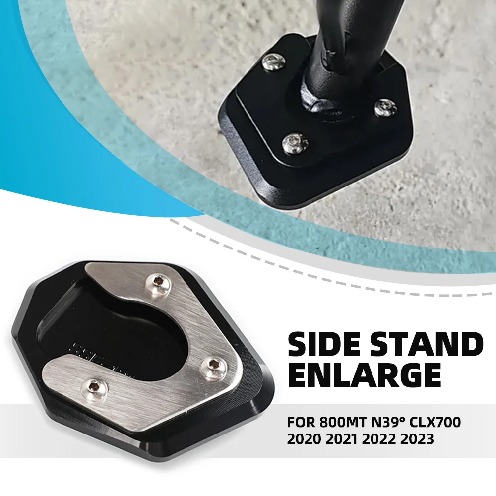 

FOR CFMOTO 800MT N39° CLX700 2020 2021 2022 2023 CNC Aluminium Sport Side Stand Enlarge Motorcycle Accessories CLX 700 800 MT