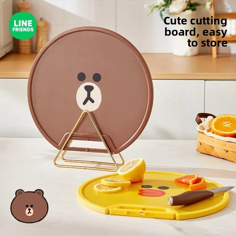 

Разделочная доска LINE FRIENDS Brown Cony Sally в стиле аниме, милая, для дома, для нарезки фруктов и овощей, оптом, подарок