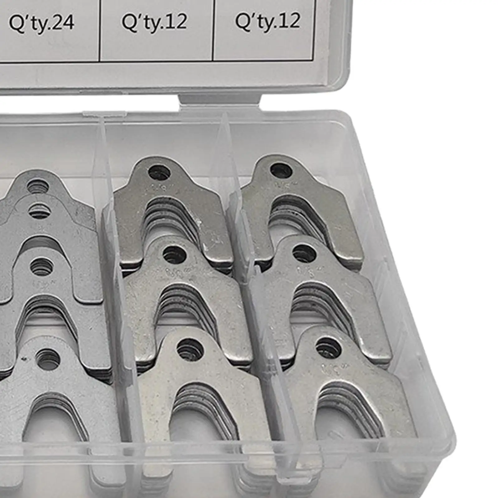 Metal Auto Body Alignment Shims 144 Piece Assortment Kit with Storage Box for Adjustable Camber Caster Toe Front Wheels Parts