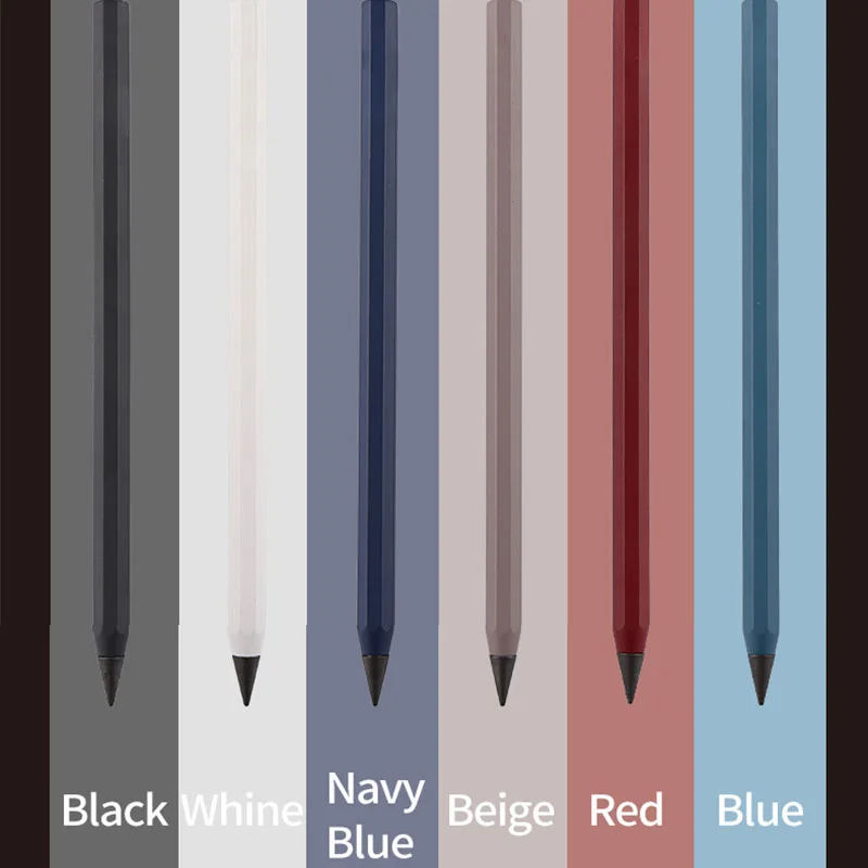 Creative Metal Pencil New Technology Unlimited Writing Eternal Pen Magic Pencils Set-School Sketching Writing Painting Supplies