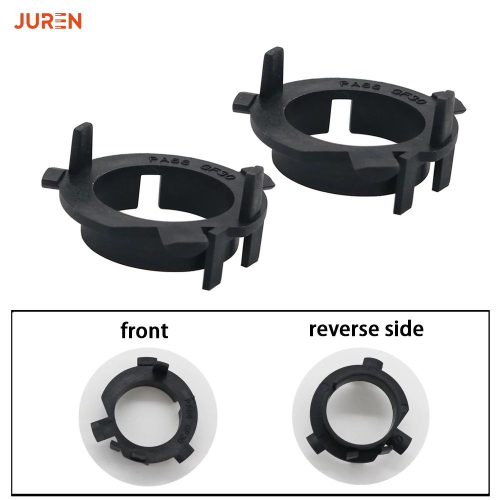 2pcs H7 LED Headlight Bulb Adapter Socket Holder Retainer Auto LED Bulb Holder Lamp Base for Hyundai Nissan KIA TK-106A