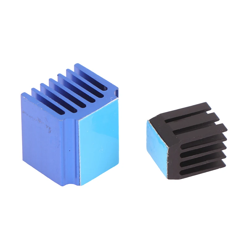 3D Printer Parts Blue Stepper Motor Driver Module Heat Sinks With Glue Cooling Block Heatsink For Drive 4Pcs