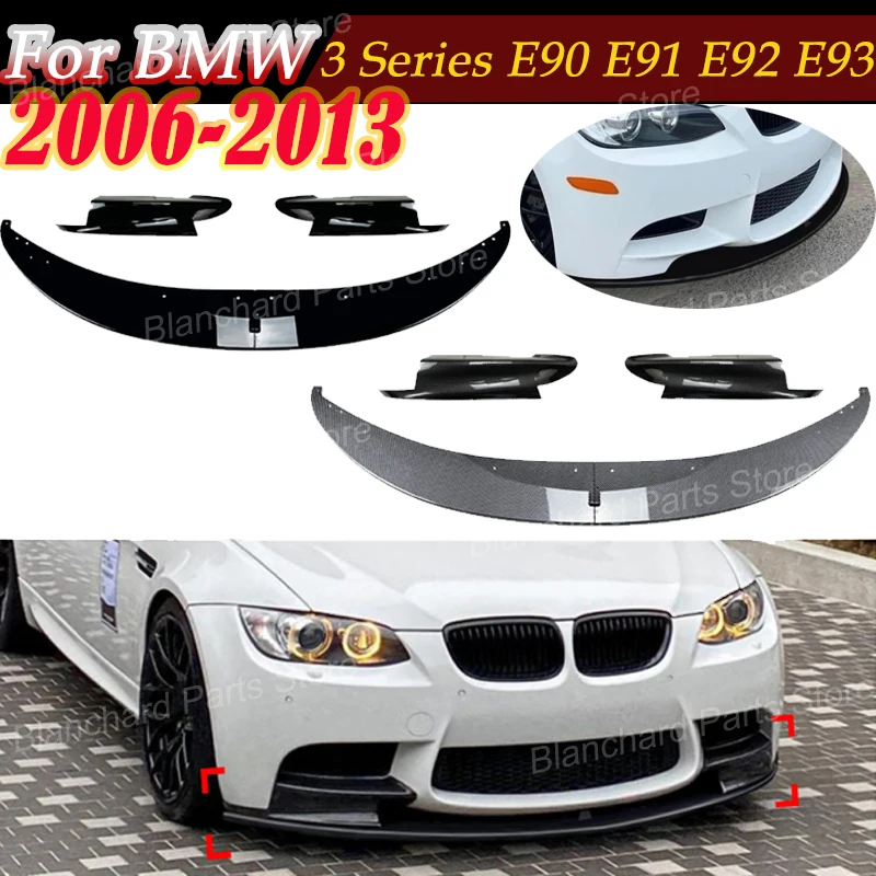 

Car Front Bumper Lip For BMW 3 Series E90 E91 E92 E93 2006-2013 For M3 Diffuser Guard Protector Body Kit Exterior Auto Parts