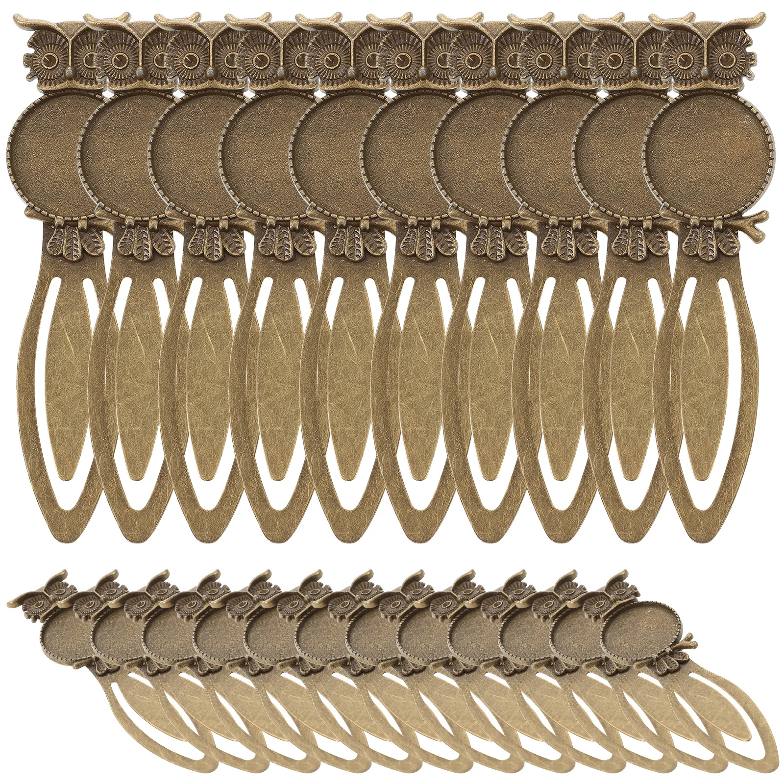 20pcs Bronze Bookmark Creative Page Creative Bookmark Marker For Reading School Student Gift Copper Bookmarks Pendant