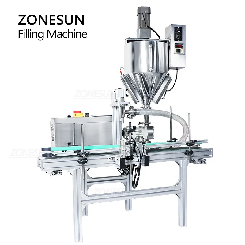 Zonesun ZS-DTGT900M آلة تعبئة السوائل السميكة لصق حشو غسول المنظفات معدات التعبئة مضخة الفص الدوارة