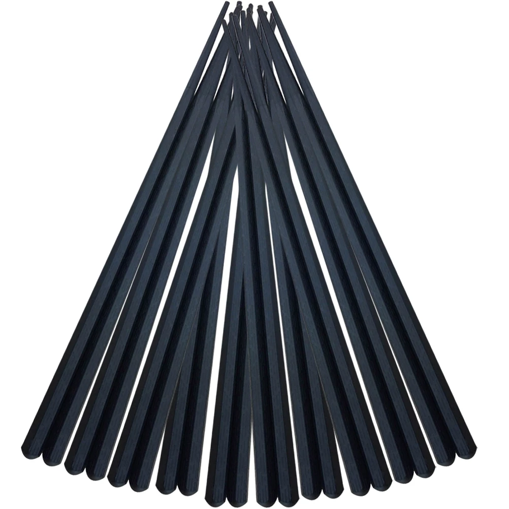 

10 Pairs Hexagonal Chopsticks Lightweight Plastic Reusable Japanese Comfortable Grip Non Slip Portable Kitchen Storage