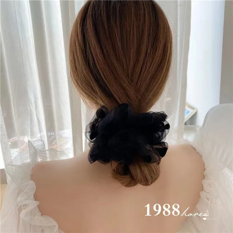 

Современные минималистичные тканевые резинки для волос в клетку, модные повязки для хвоста, элегантные и популярные аксессуары для волос