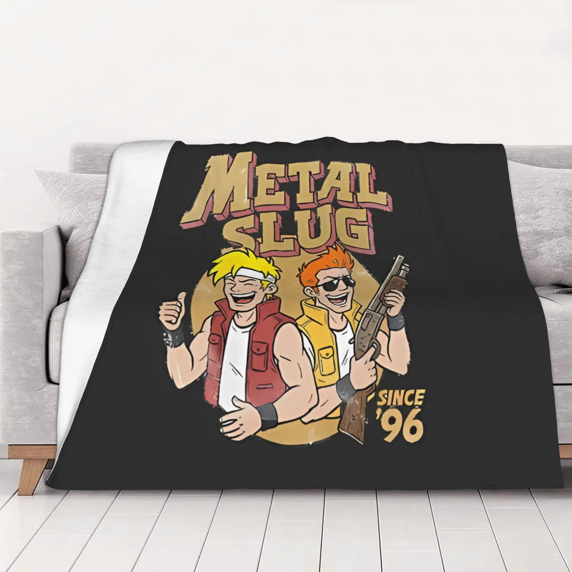 1PC home Cute Room Decor Metal Slug Video Game Since Gaming Fan Blanket Throw Blanket Metal Slug Novelty Warm Blanket All Season