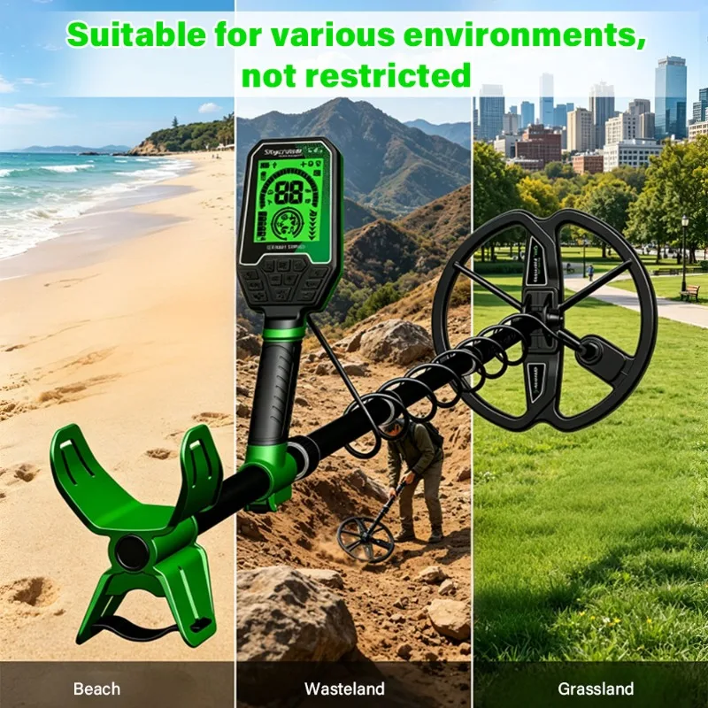 Metal Detector Discover Hidden Treasures Metal Gold Detecting Stuff Exploration Waterproof Automatic Precise Positioning Finder