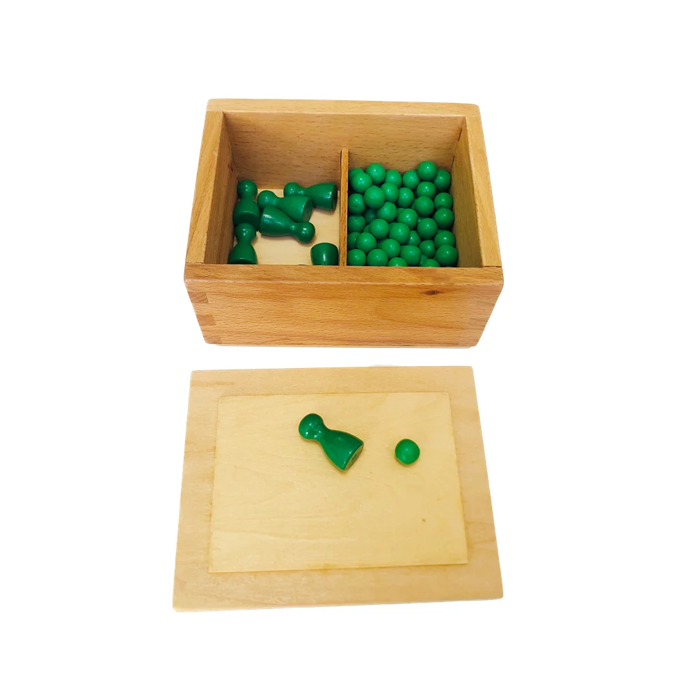 Montessori Educational Toys Division Bead Board Wood Math Game for Children Tables of Arithmetic Learning Tools Teaching Aids