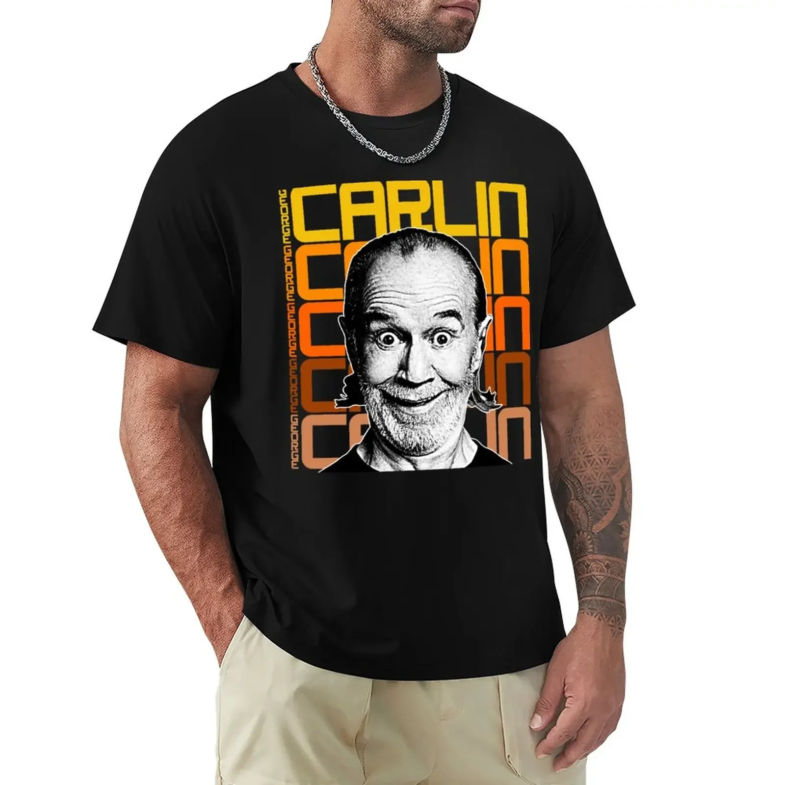 

George Carlin :: Retro Comedy FanArt Tribute T-Shirt aesthetic clothes plain customizeds T-shirt men
