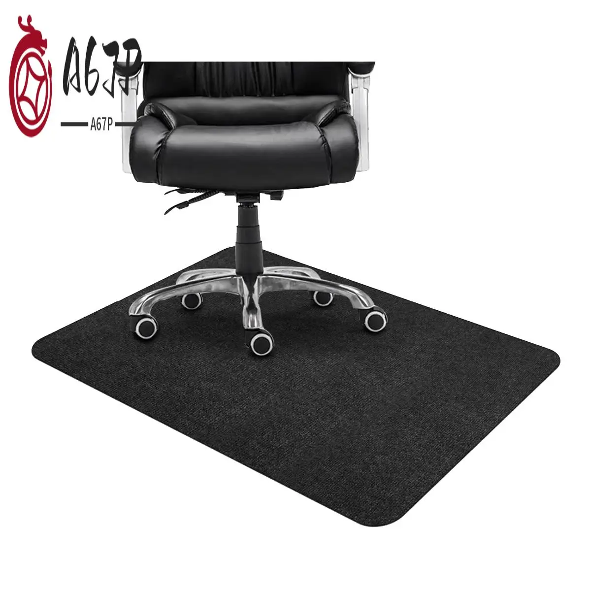 

A67P-Защитный коврик для пола, подставка для офисного стула, ковер, жаккардовая тканая подкладка, настольный стул для ковра и твердых полов