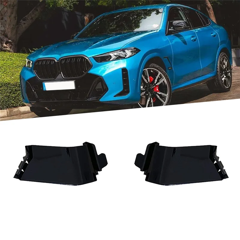 

Superior-1Pair Car Front Bumper Trim Panel Radiator Grille Cover For BMW X6 G06 LCI 2023 51115A370D5 51115A370D6 Left+Right