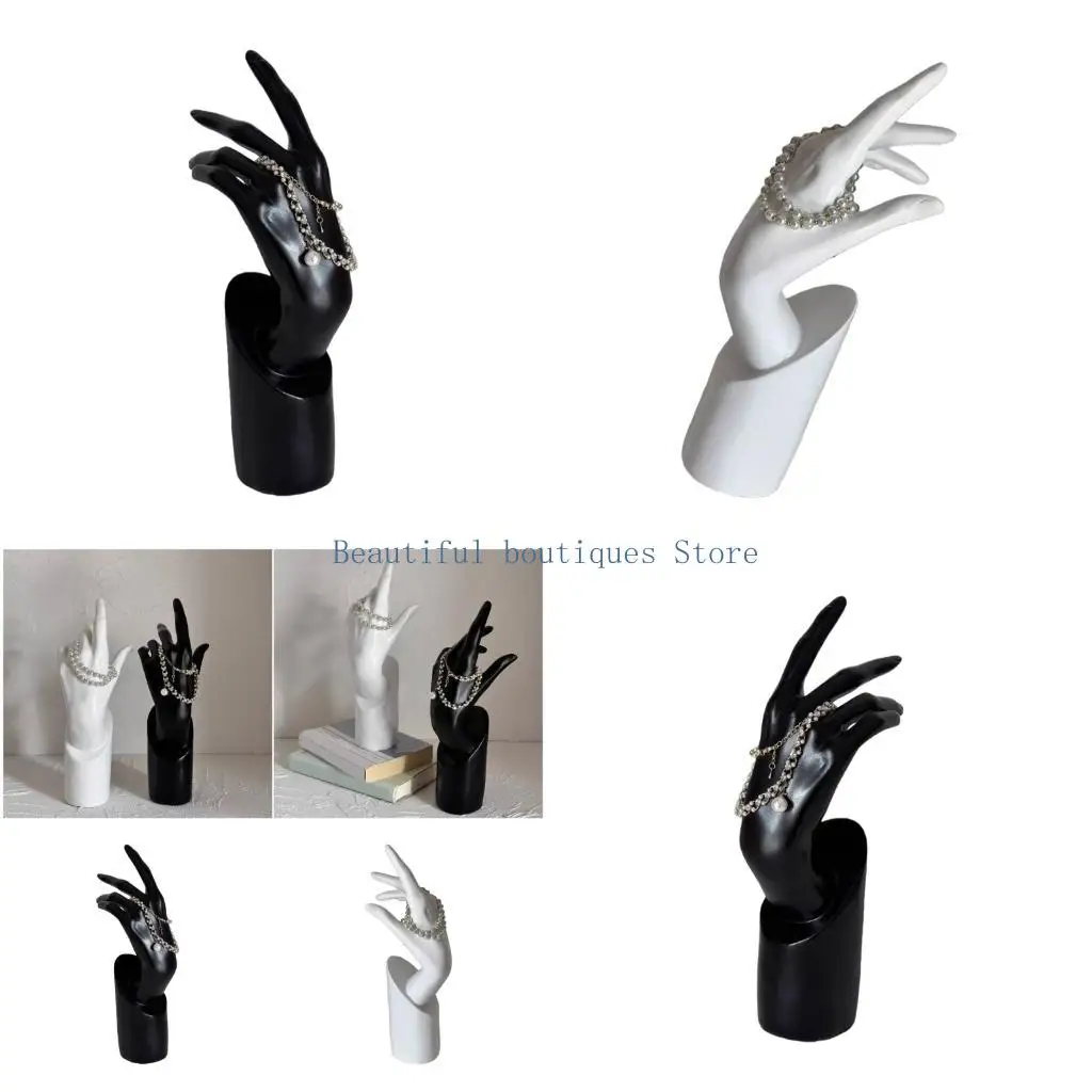 

U4LF Elegant Female Hand Model Jewelry Display Stand for Necklace Showcasing